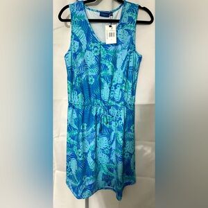 Tropical Dress Cinches at Waist UPF 50+